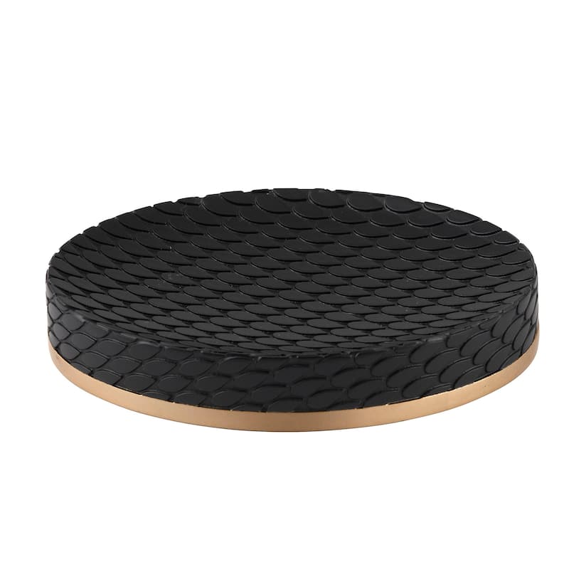 Amal Soap Dish - Black/Gold
