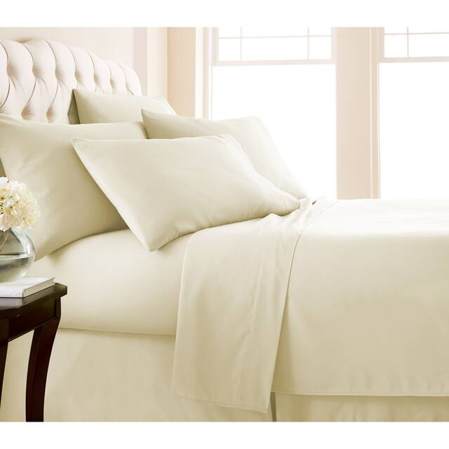 Vilano Series Extra Deep Pocket 6-piece Bed Sheet Set - California King - Off White