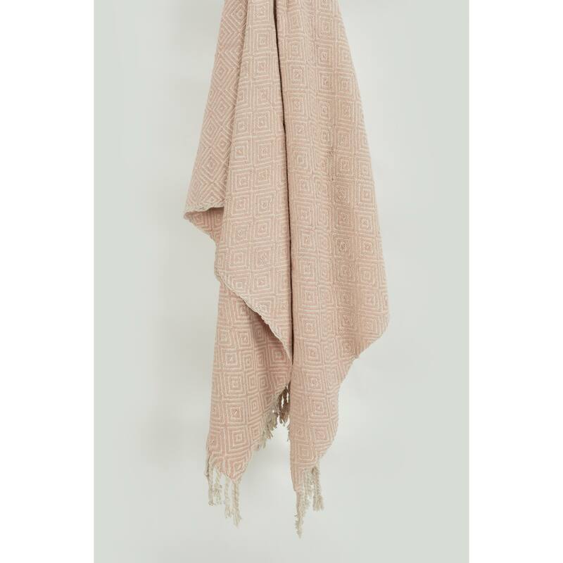 Rizzy Home Boho Geometric Throw Blanket
