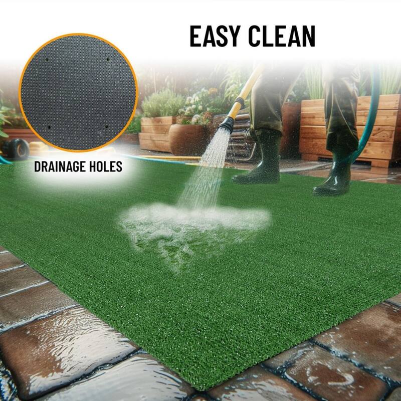 Premium Artificial Turf w/Durable Rubber Backing