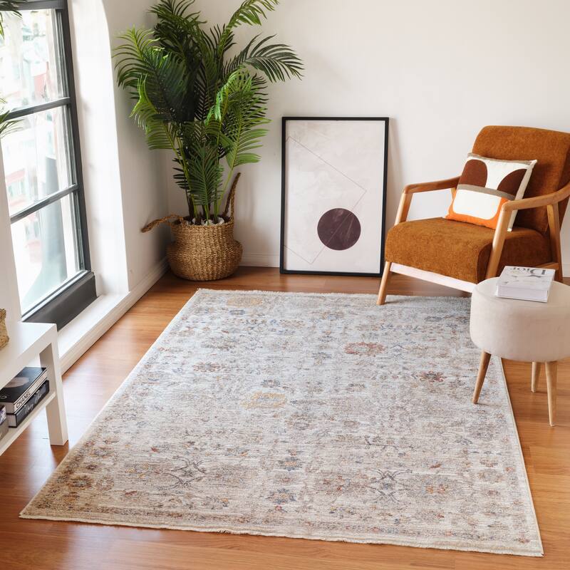 Albany Vintage Power-Loom Ivory Area/Runner Rug
