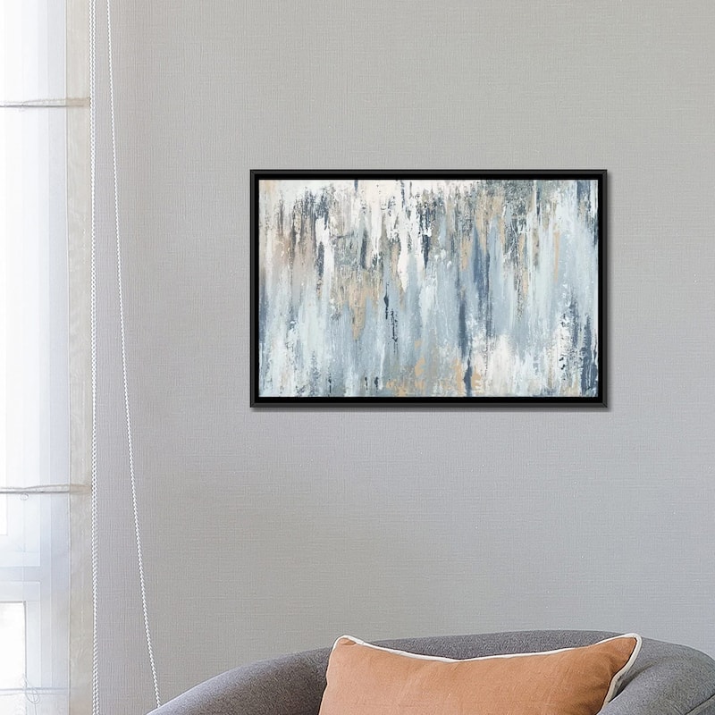 iCanvas "Blue Illusion" by Patricia Pinto Framed Canvas Print