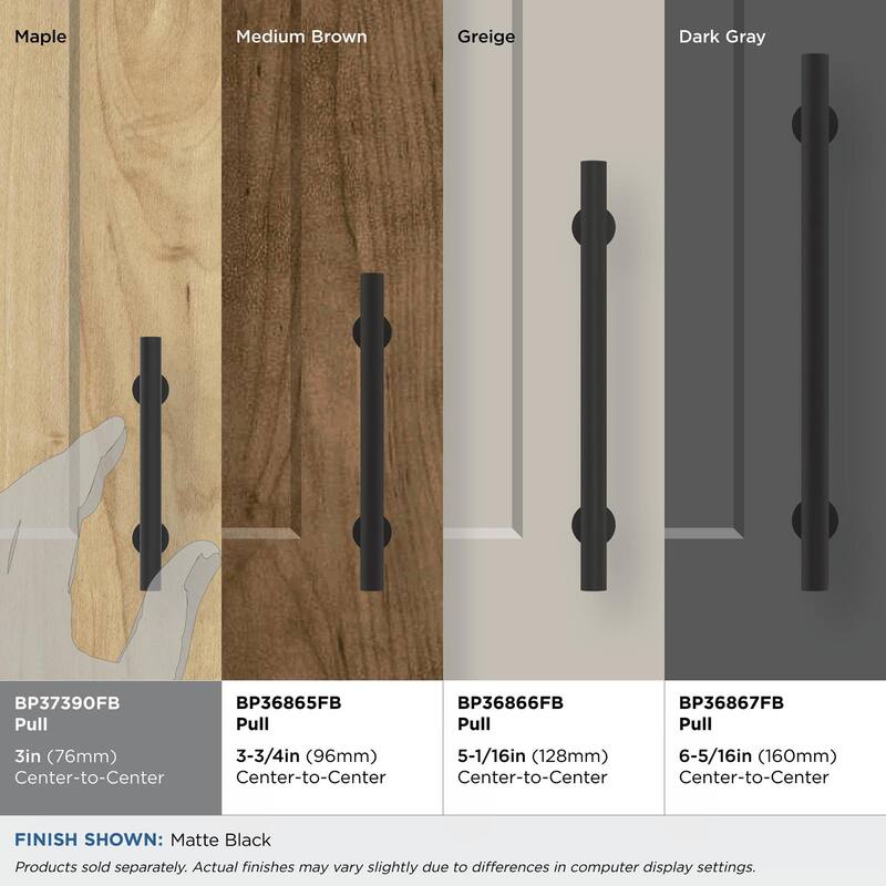 Amerock BP37390 Radius 3" Center to Center Bar Cabinet Pull