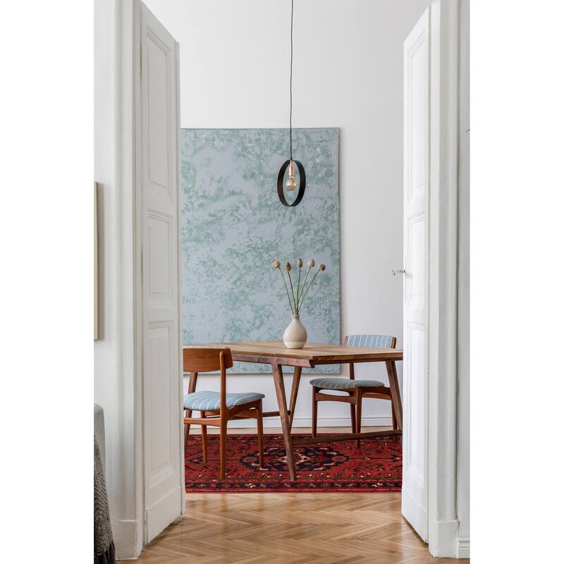 ECARPETGALLERY Hand-knotted Andelz Red Wool Rug - 3'1 x 5'9