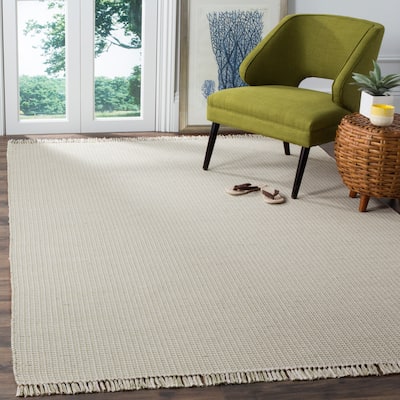 SAFAVIEH Handmade Montauk Rukhsana Flatweave Cotton Fringe Rug