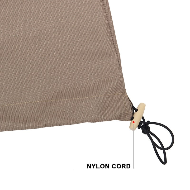 LeisureMod Hanging Double Hanging Egg Swing Chair Cover - Brown - 80"Dx80"Wx92"H