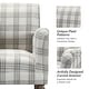 preview thumbnail 26 of 43, HULALA HOME Mandan 29.5" Wide Farmhouse Accent Armchair with Solid Wood Legs