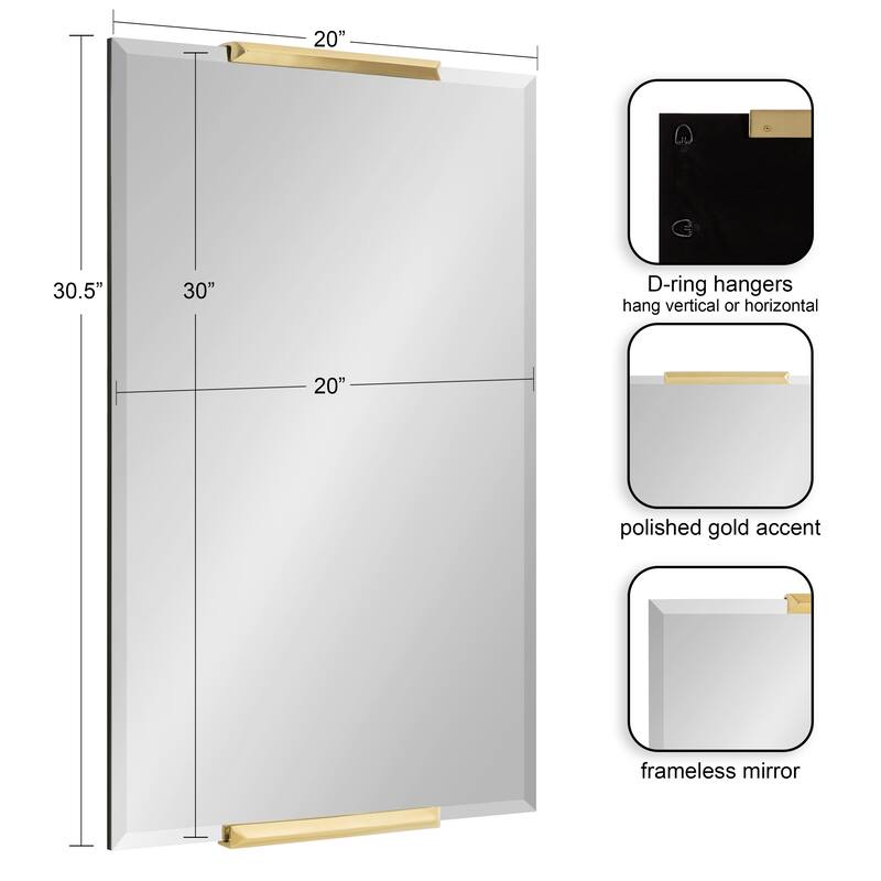 Kate and Laurel Erina Framed Mirror