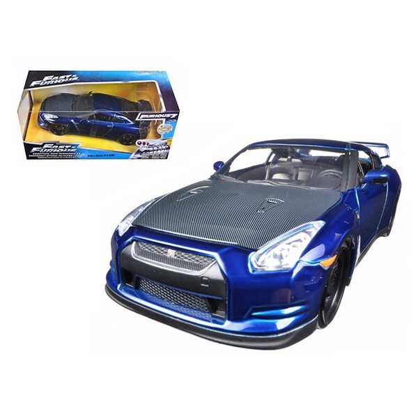 Brian S 2009 Nissan Gtr R35 Blue Fast Furious 7 Movie 1 24 Diecast Model Car By Jada