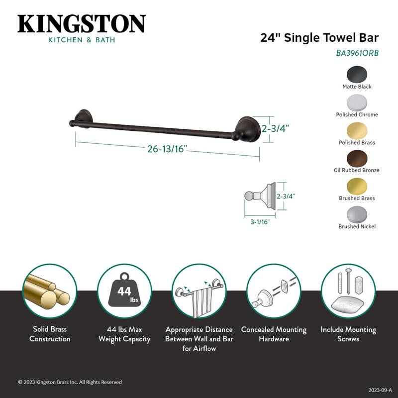 Restoration 24-Inch Towel Bar