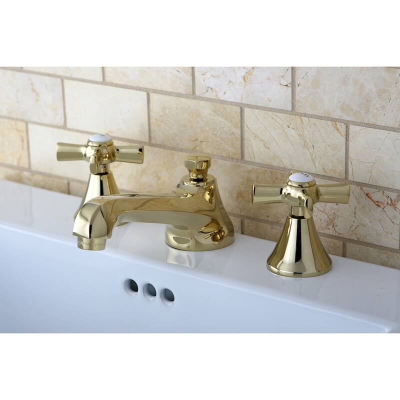 Kingston Brass Millennium 8 in. Widespread Bathroom Faucet - Polished Brass