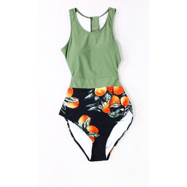 cupshe olive green one piece