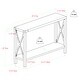 preview thumbnail 27 of 39, Middlebrook Kujawa 46-inch Wide X-frame Farmhouse Entry Table