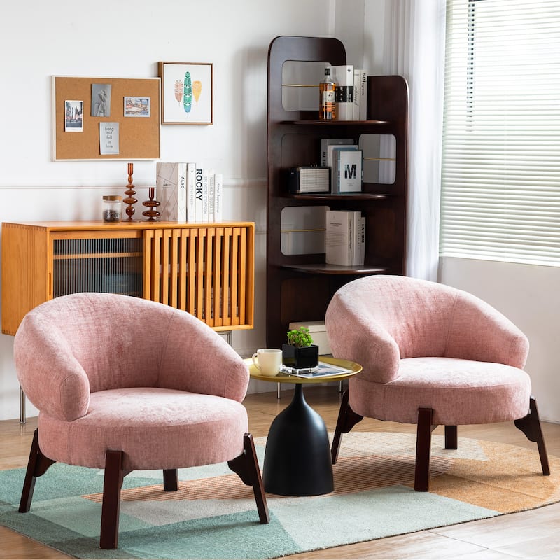 XINMICS Modern Accent Chair Upholstered Armchair for Living Room, Bedroom
