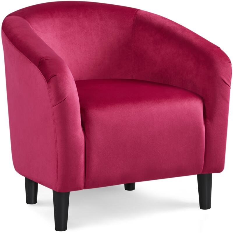 Yaheetech Club Chair Accent Arm Contemporary Style - Red