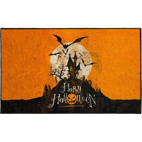 slide 2 of 4, Mohawk Home Halloween Hill Orange Area Rug 2' 6" X 4' 2"