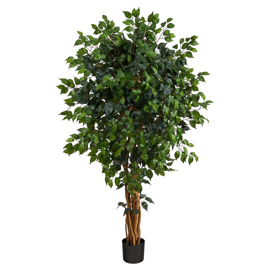 Artificial Palace Tree 5.5Ft - Art Nouveau Allure Indoor Decorative Tree - Green - 51-60 Inches