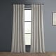 preview thumbnail 83 of 140, Exclusive Fabrics Heritage Plush Velvet Room Darkening Curtain (1 Panel) - Luxurious Single Drapery for Enhanced Room Darkening 50 X 120 - City Grey