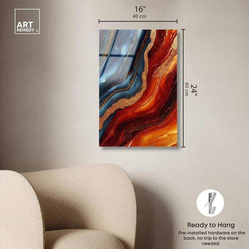 Gilded Galaxy Acrylic by Art Remedy, Ready to Hang