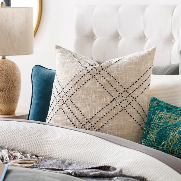 Livabliss Arianna Thin Dotted Lines Throw Pillow Bed Bath & Beyond