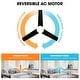 preview thumbnail 38 of 74, 48 inch Modern 3-Blade Wooden Flush Mount Ceiling Fans with Light and Remote