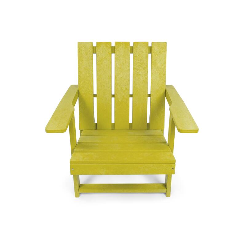 Amalfi Fully Assembled All-Weather HDPE Outdoor Folding Modern Adirondack Chair