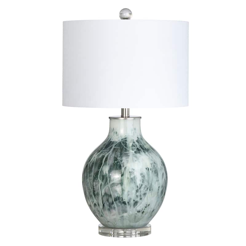 Gwen Glass & Crystal 27" Table Lamp - 15"x15"x27"
