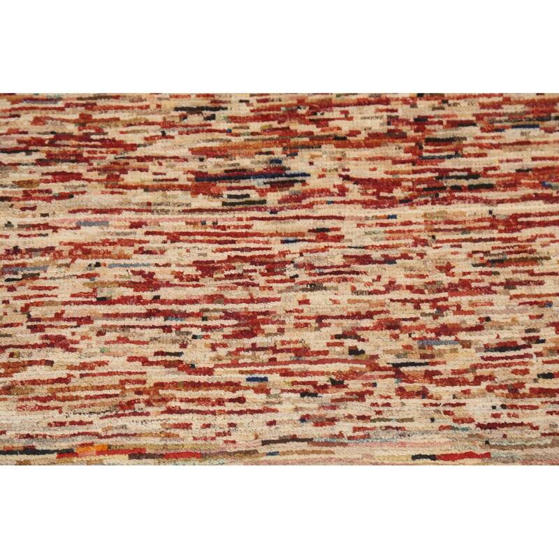 Contemporary Gabbeh Kashkoli Oriental Wool Area Rug Handmade Carpet - 2'7" x 4'0"