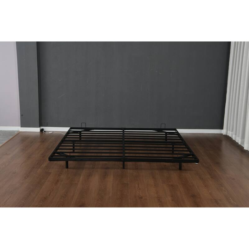 Floating Bed Frames with LED Lights, Metal Platform Bed , Solid and Stable, Noise Free