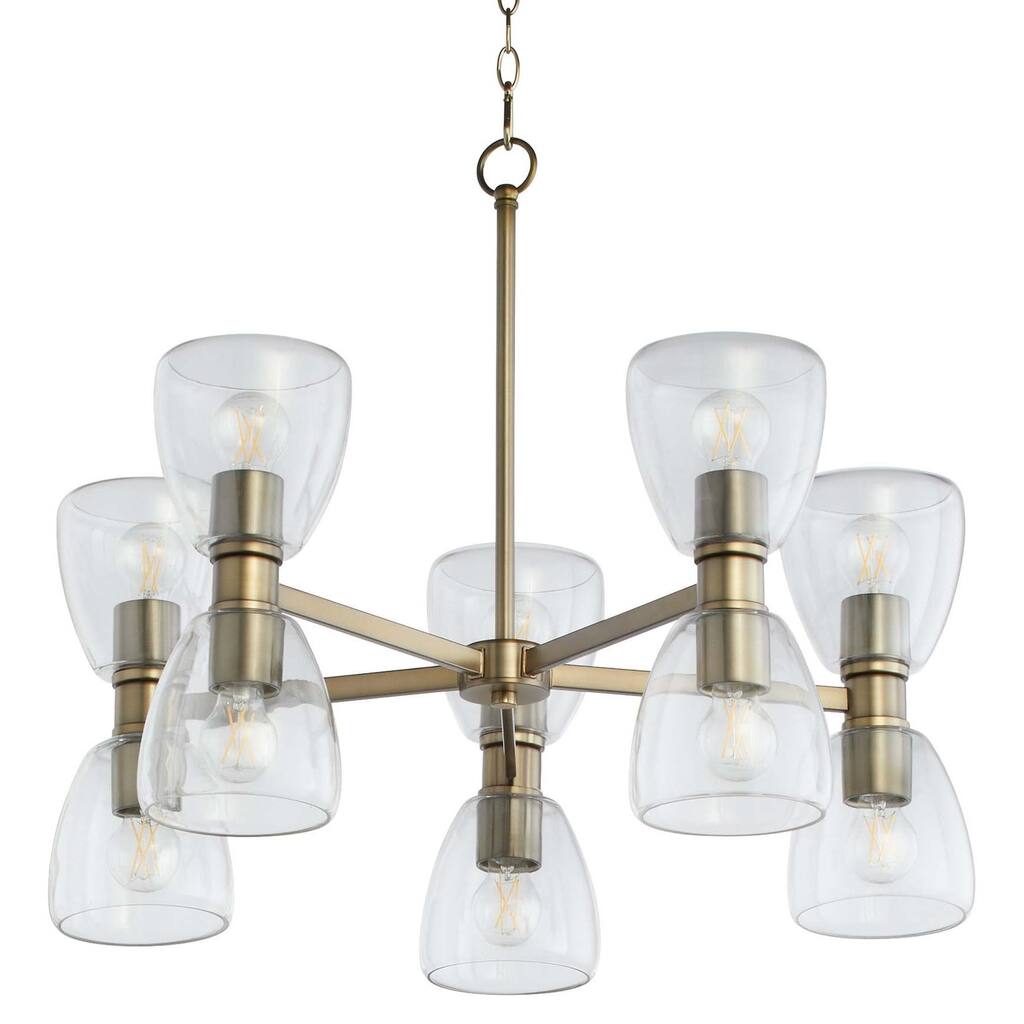 Quorum International 615-10 Relo 10 Light 30" Wide Chandelier