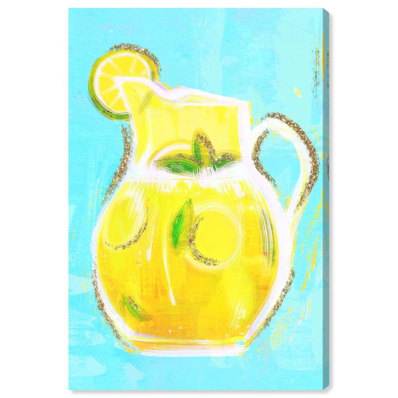 Wynwood Studio 'Always Stay Gracious' Food and Cuisine Wall Art Canvas Print Fruits - Yellow, Gold