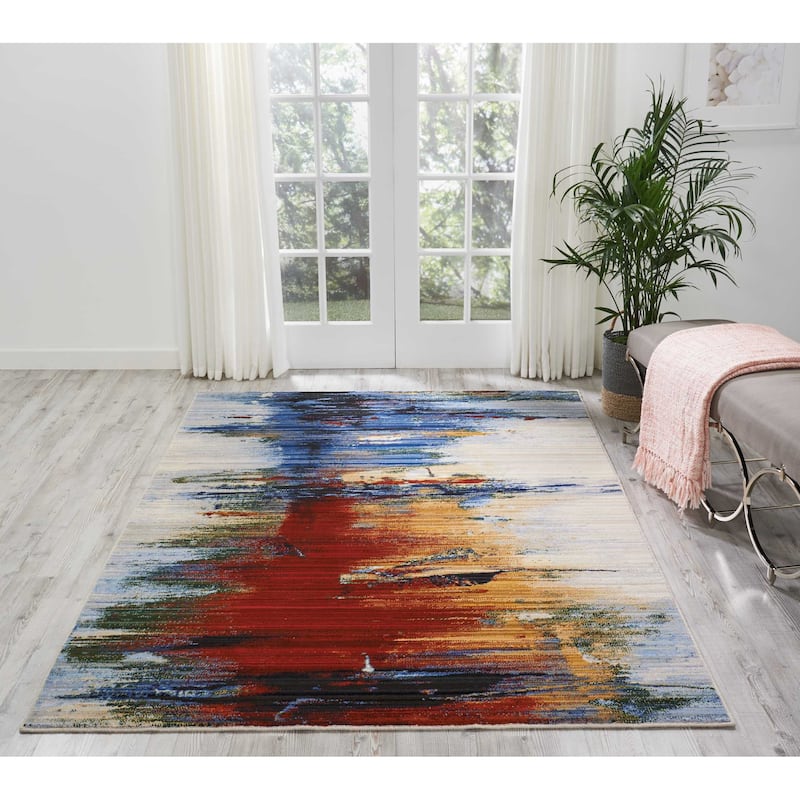 Nourison Chroma Colorful Abstract Area Rug