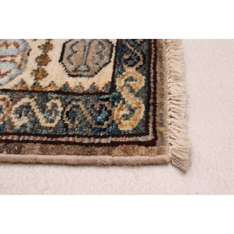 ECARPETGALLERY Hand-knotted Aryana Taupe Wool Rug - 2'8 x 8'3