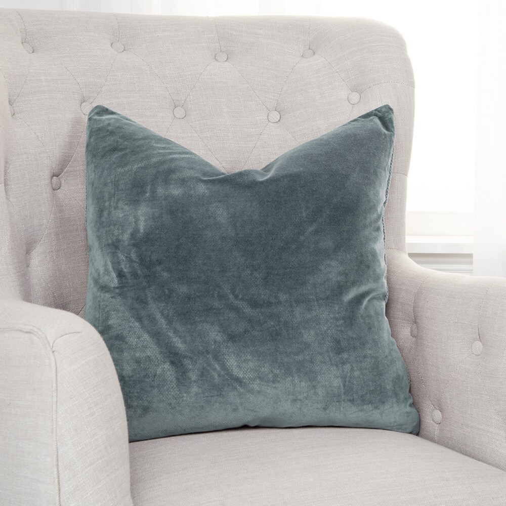 2-Pack Cotton Slub Charcoal Distressed Floral Throw Pillows and Pillow Inserts Set - Becky Cameron, Distressed Floral Charcoal