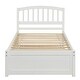 preview thumbnail 2 of 8, Twin Size Wood Platform Bed with Trundle for Efficient Space Use and Elegant Bedroom Design