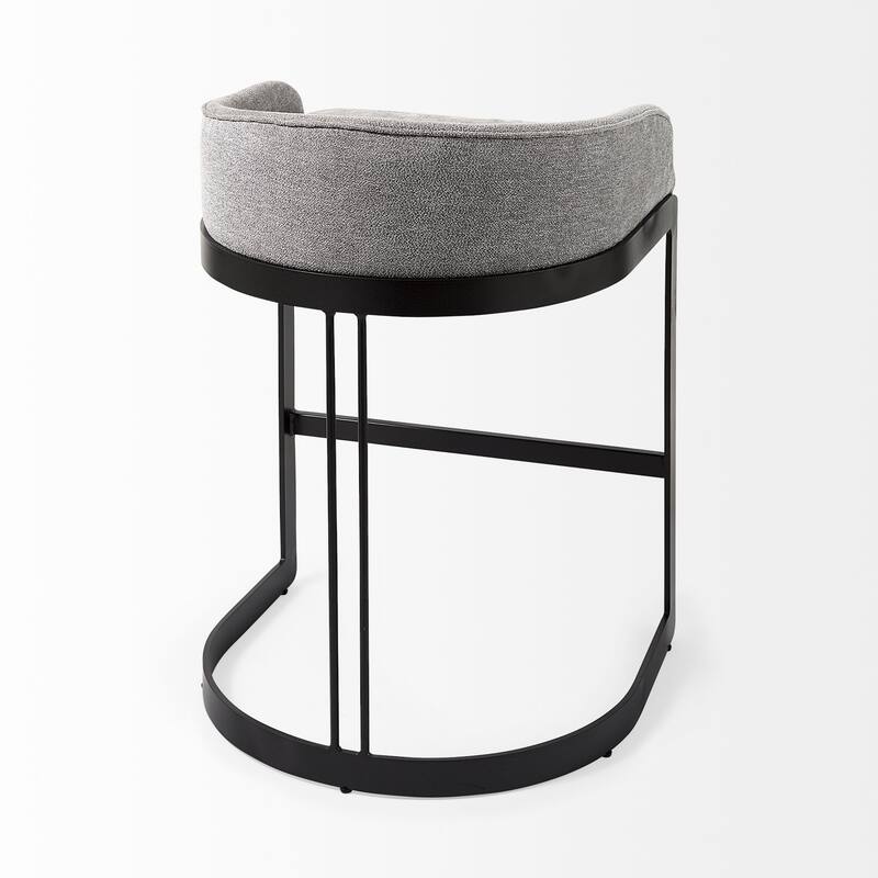Hollyfield Cream Fabric Seat with Gold Metal Frame Counter Stool