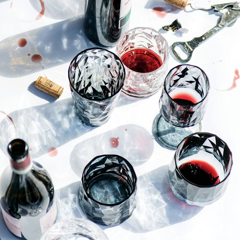 Superglass Smoke Gray Polycarbonate Wine Glass