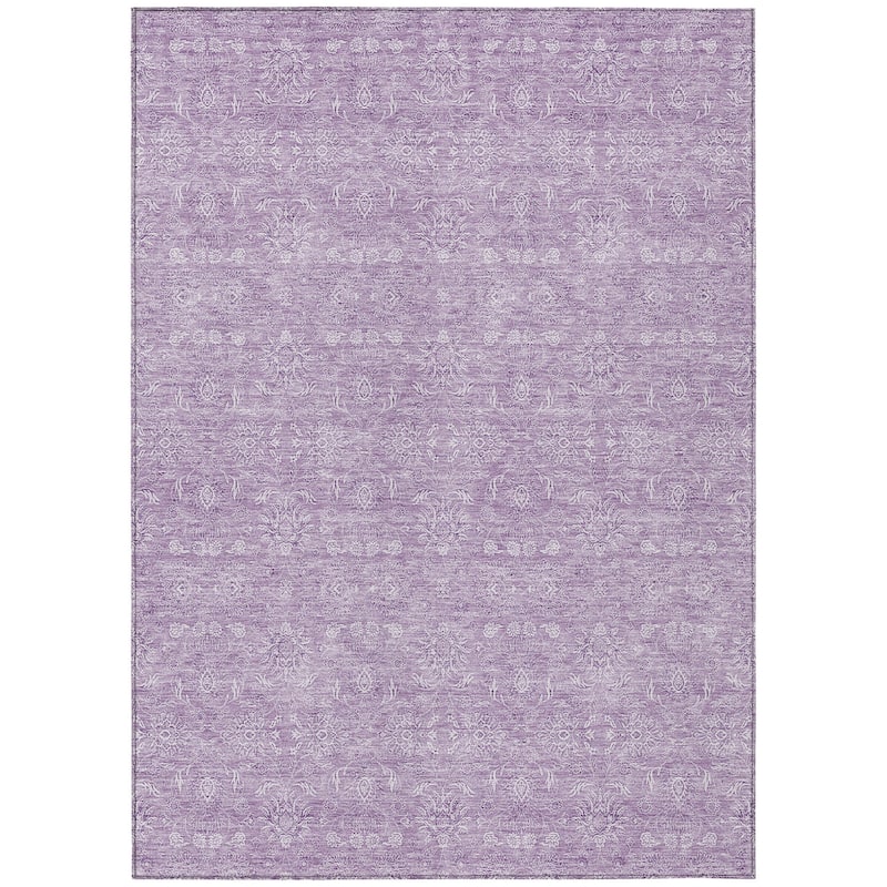 HomeRoots Floral Transitional Rectangle Outdoor Rug