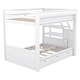 preview thumbnail 26 of 34, Wood Convertible Full Size Bunk Bed with Storage & Bedside Table