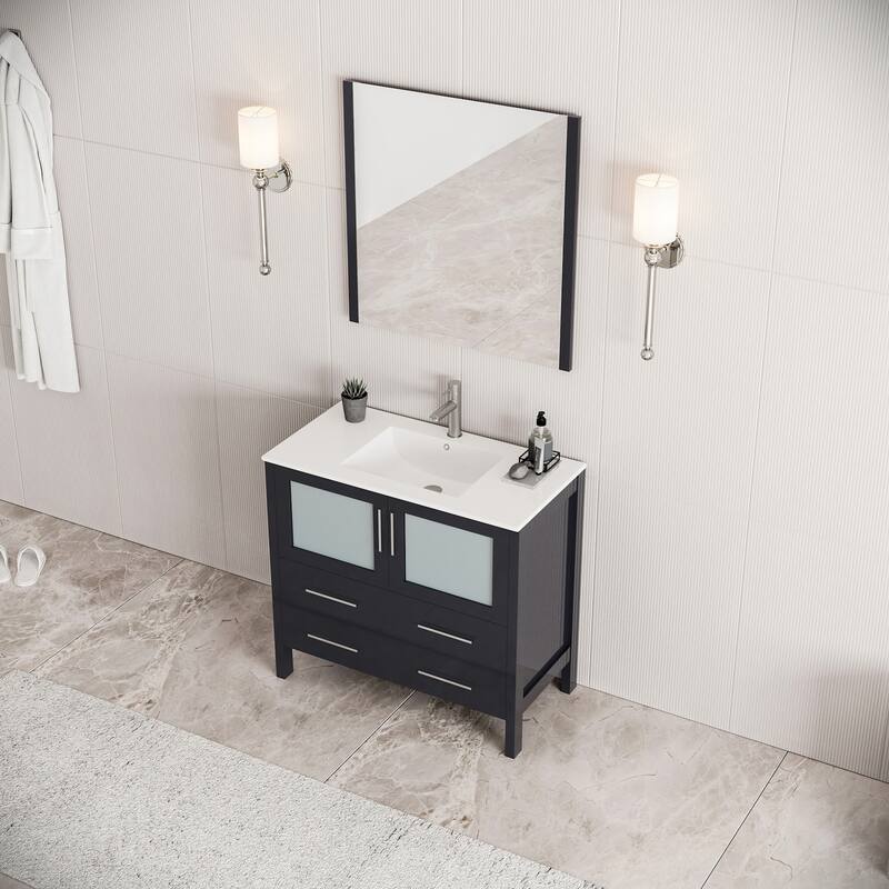 Fresca Torino 36" Free Standing Single Vanity Set with Engineered Wood