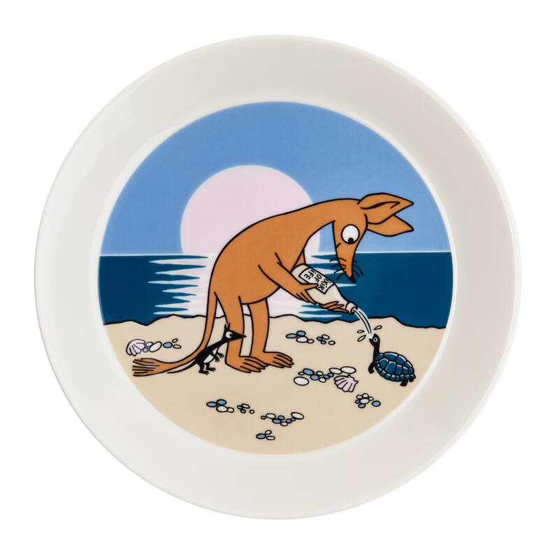 Moomin by Arabia Plate 7.48in Sniff Blue
