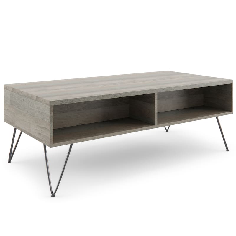 Moreno Rectangle Industrial Lift Top Coffee Table
