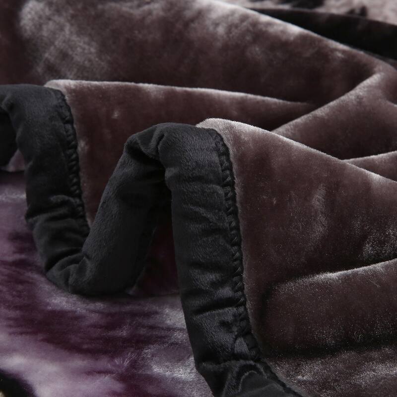 Raschel A&B Printed 2-ply Reversible Korean-style Plush Fleece Blanket