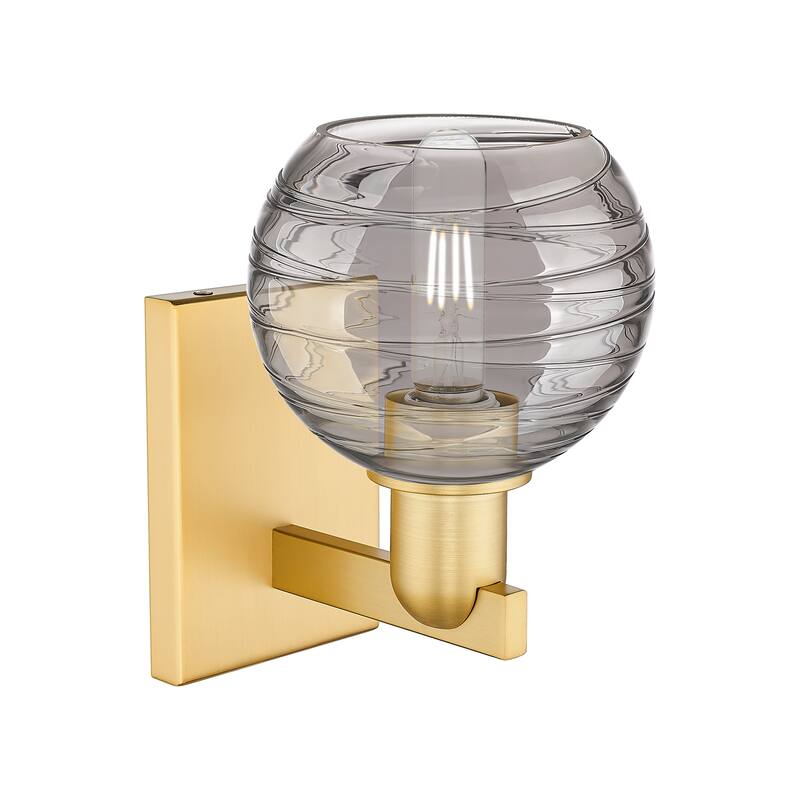 Innovations Lighting Downtown Urban - Athens Deco Swirl - 1 Light 6" Wall-mounted Sconce