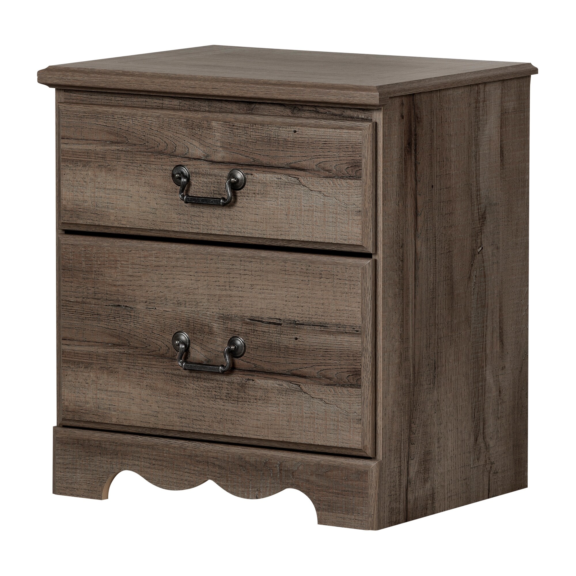 Shop South Shore Prairie 2 Drawer Nightstand Overstock 10175527