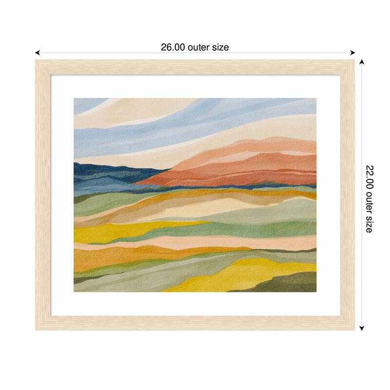 Kate and Laurel Framed Art Vibrant Rhythm by Nikita Jariwala