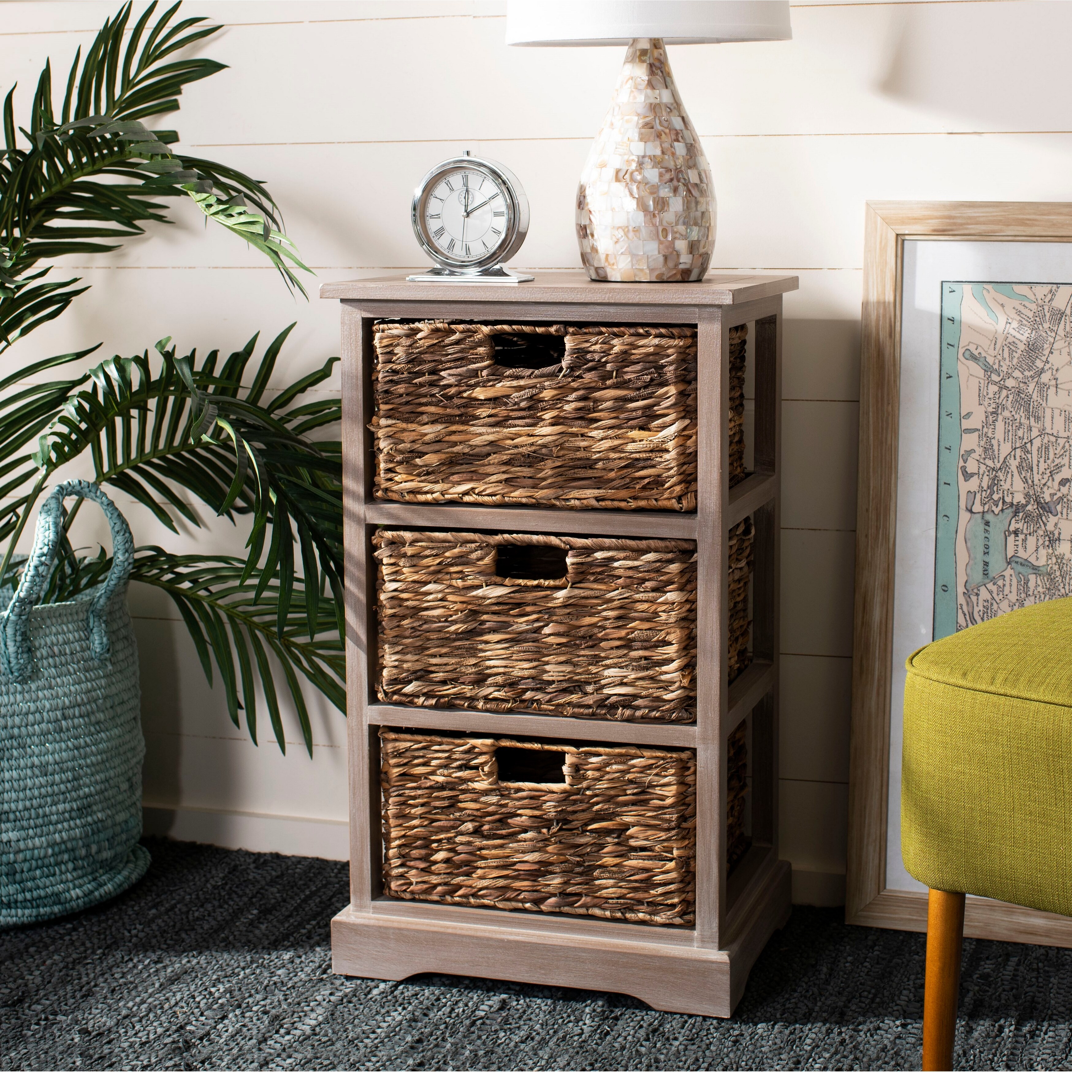 wicker basket drawers