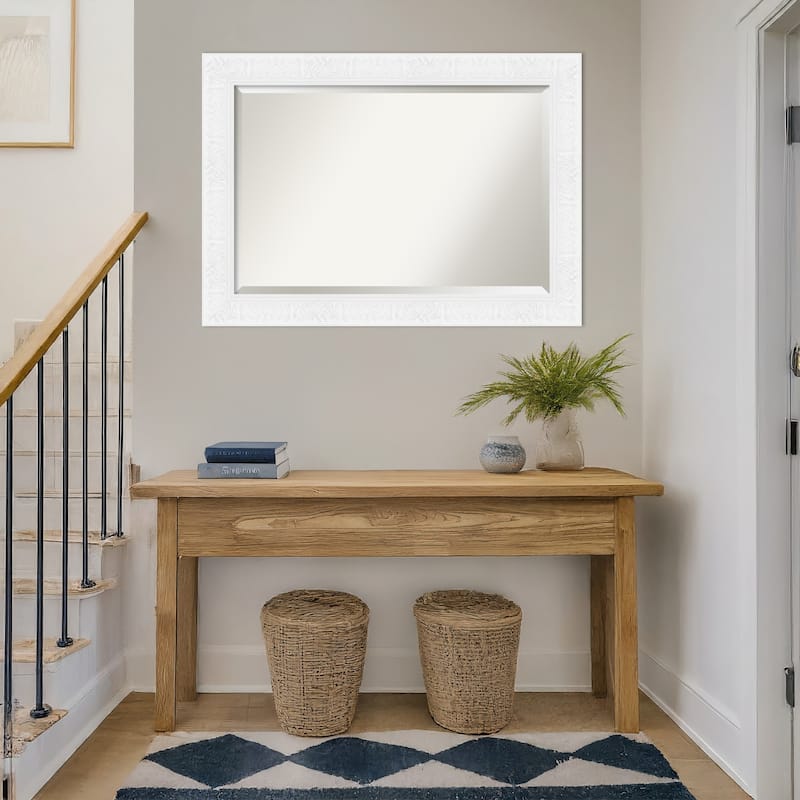 Luxe Beveled Framed Wall Mirror