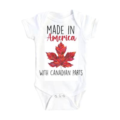 Canada Made - Baby Boy Girl Clothes Infant Bodysuit Funny Cute Newborn