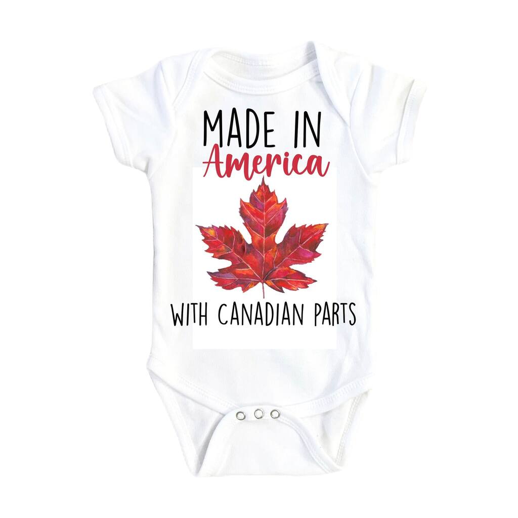 Canada Made - Baby Boy Girl Clothes Infant Bodysuit Funny Cute Newborn